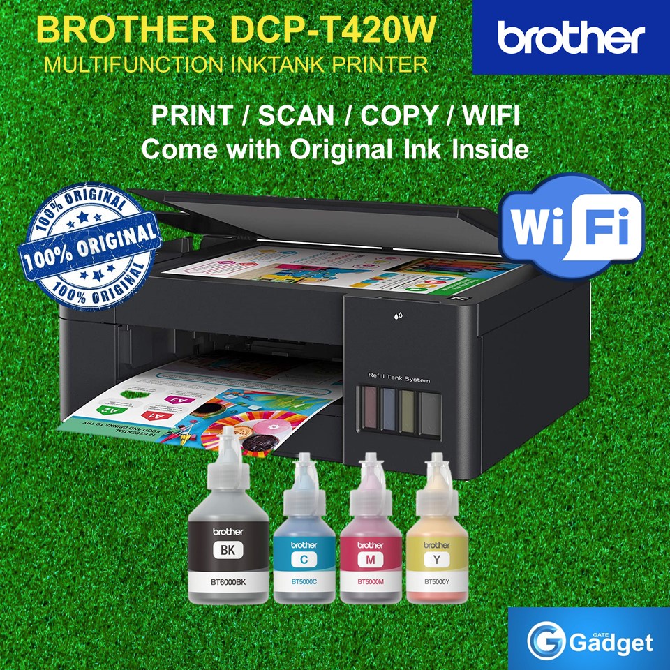 Brother DCP-T420W Multi-function Print,Copy,Scan,Wireless Inkjet Colour ...