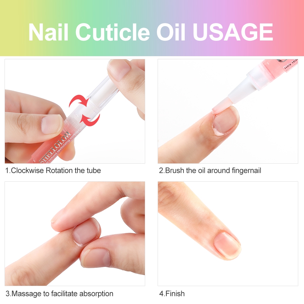 Shelloloh Nail Cuticle Oil 5ml Nail Care Oil Nail Art Tools Care Manicure  Soften Pen Tool Oil For Nail Nourishment Oil | Shopee Malaysia