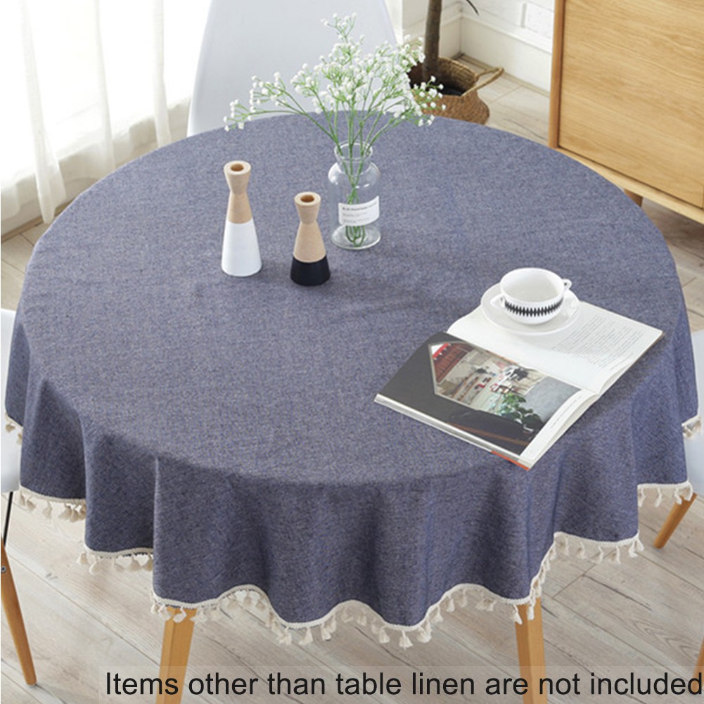 round kitchen tablecloth