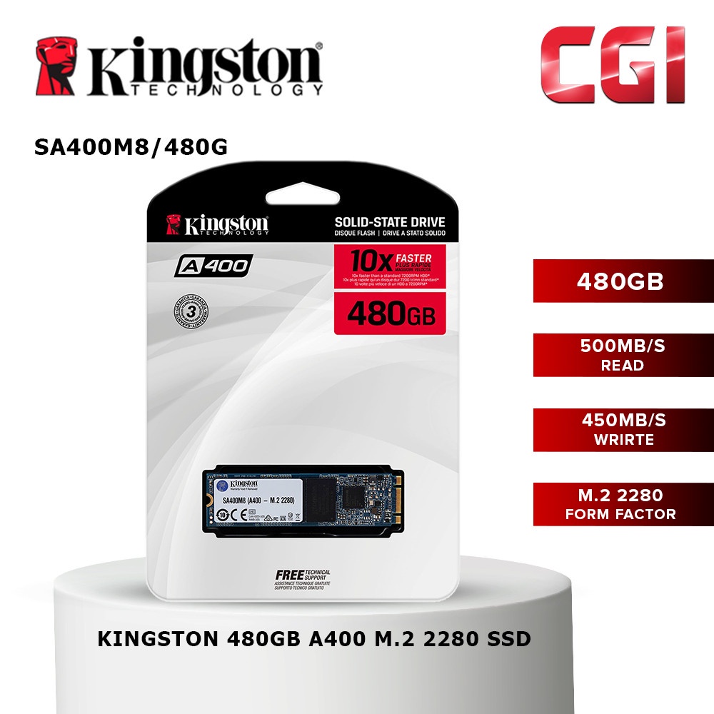 Kingston 480GB A400 M.2 2280 SSD (SA400M8/480G) Shopee Malaysia