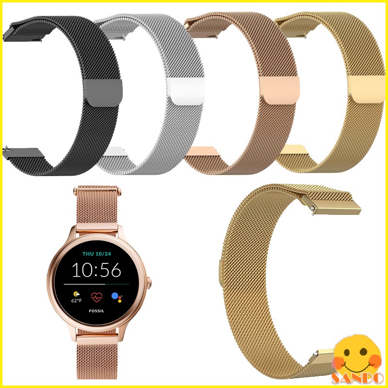 Fossil Gen 5E 42mm Women Smartwatch Milan Metal Strap Magnetic Strap Smart  Watch Replacement Wristband band straps accessories | Shopee Malaysia