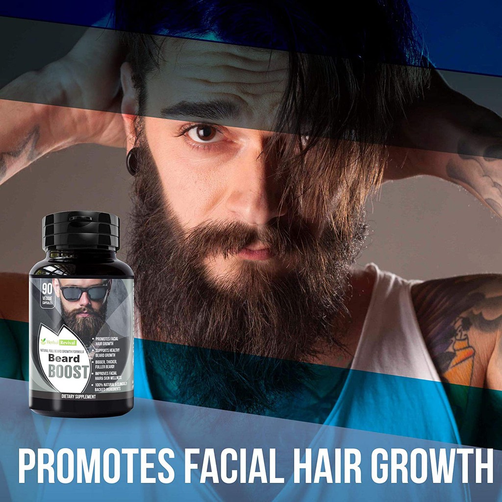 Natural Beard Growth Supplements for Men – Promotes Healthy Facial Hair  Growth for Men, Thicker Stronger Fuller Beard, Crecimiento de Barba, 100%  Natural Clinically Approved Vegan Beard Vitamins | Shopee Malaysia
