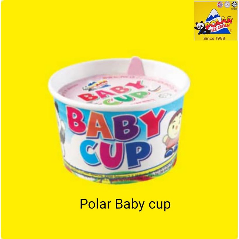 Polar Baby cup 60ml Ice Cream (Chocolate/Vanilla/Strawberry/Yam) - 24 cups (Klang Valley Only)