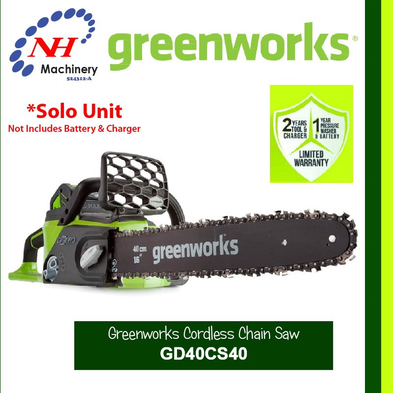 Greenworks 40V Cordless Brush Cutter GD40CS40 Shopee Malaysia