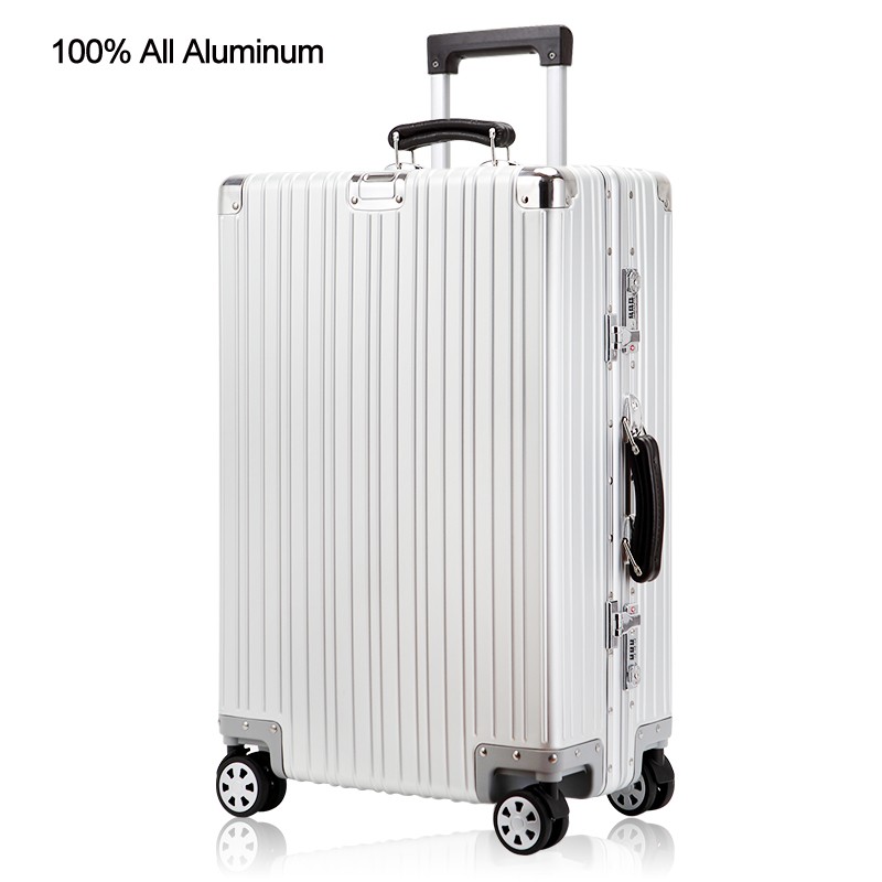 metal travel suitcase