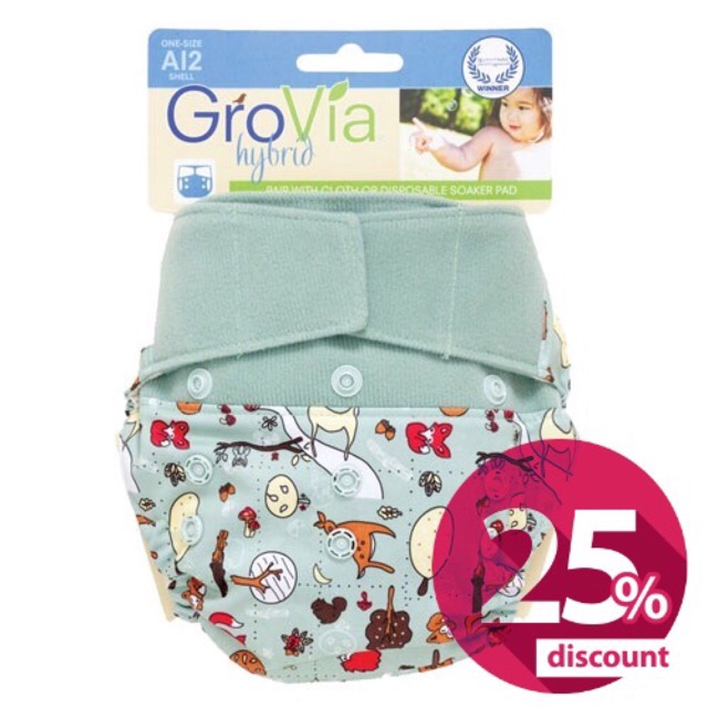 Grovia Shell Hybrid Cloth Diaper - applix