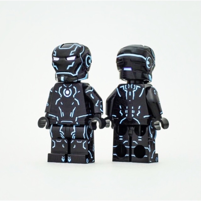 Lego Iron Man Mk4 Black By Brick Zone Customised Version Shopee Malaysia