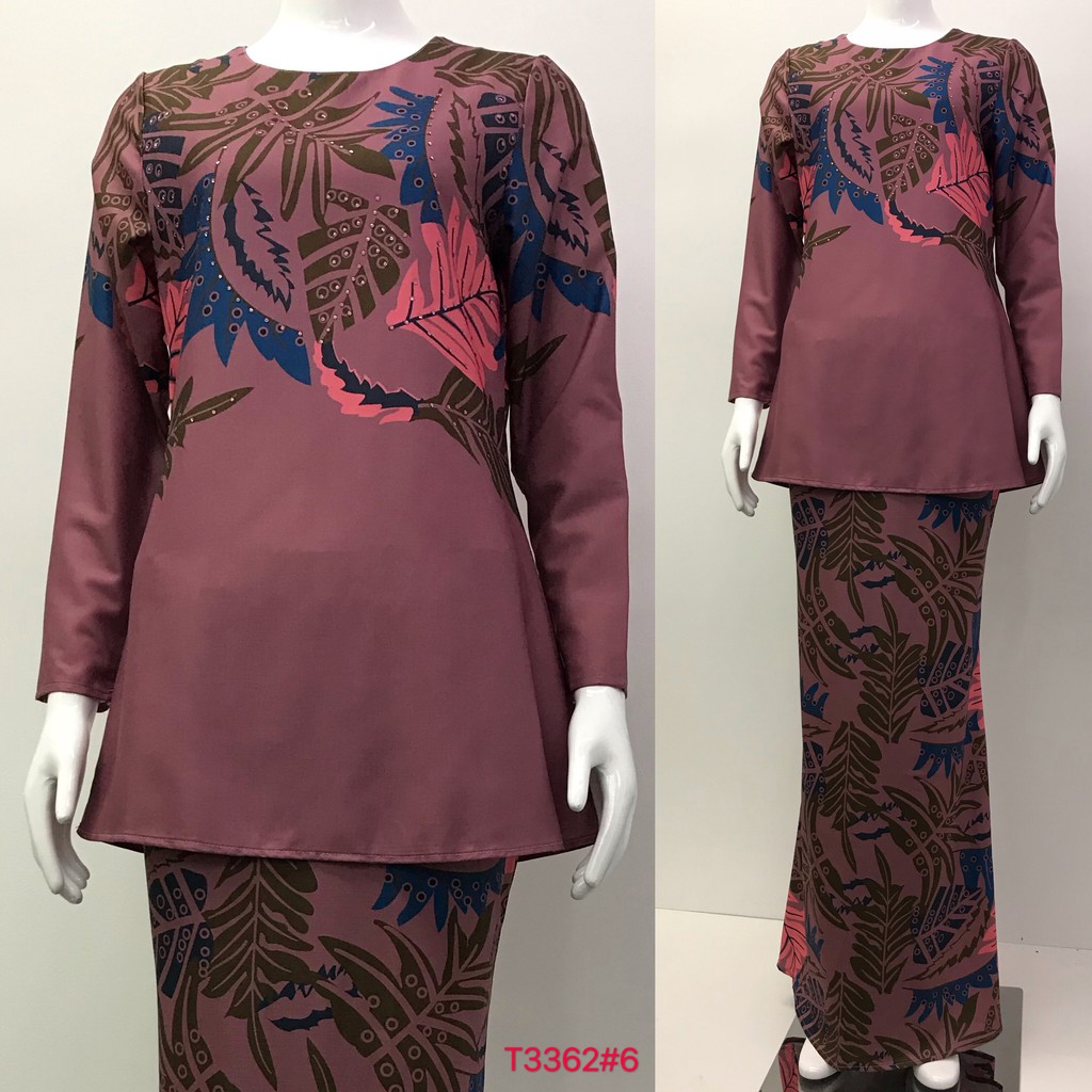 Nayla Z Baju  Kurung Floral Design  Long sleeve Lengan  