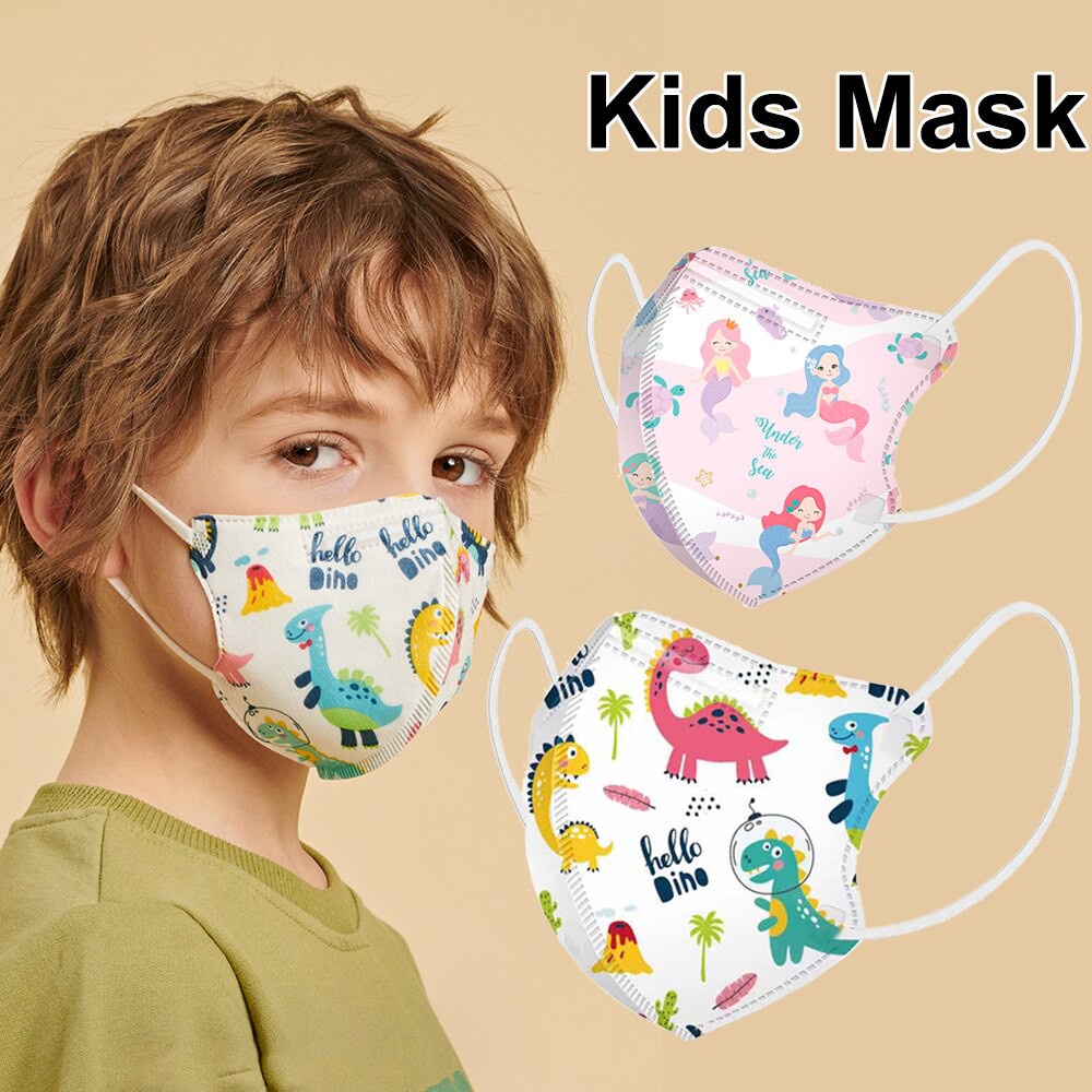 Pretty Of Life 3D Kids Mask 4Ply 10pcs/Pack 4ply Cute Kids Face Mask