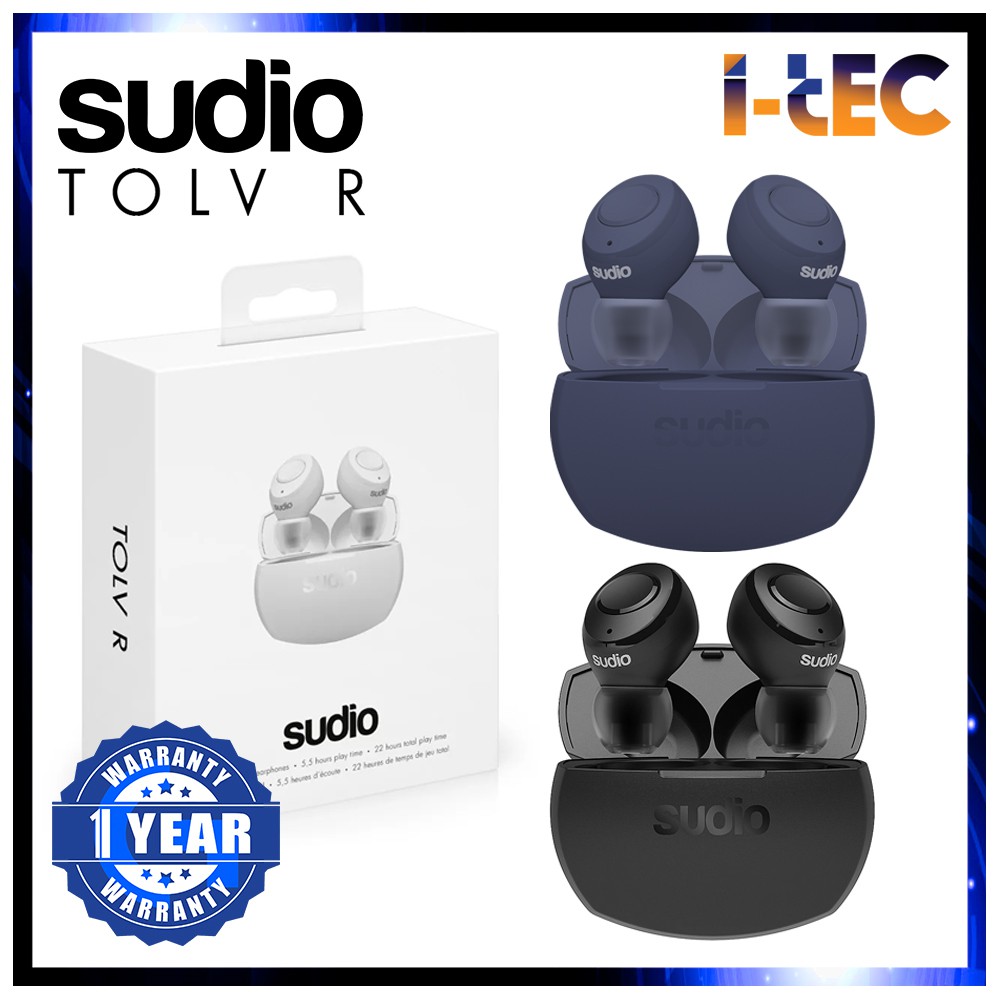sudio tolv r true wireless earphones