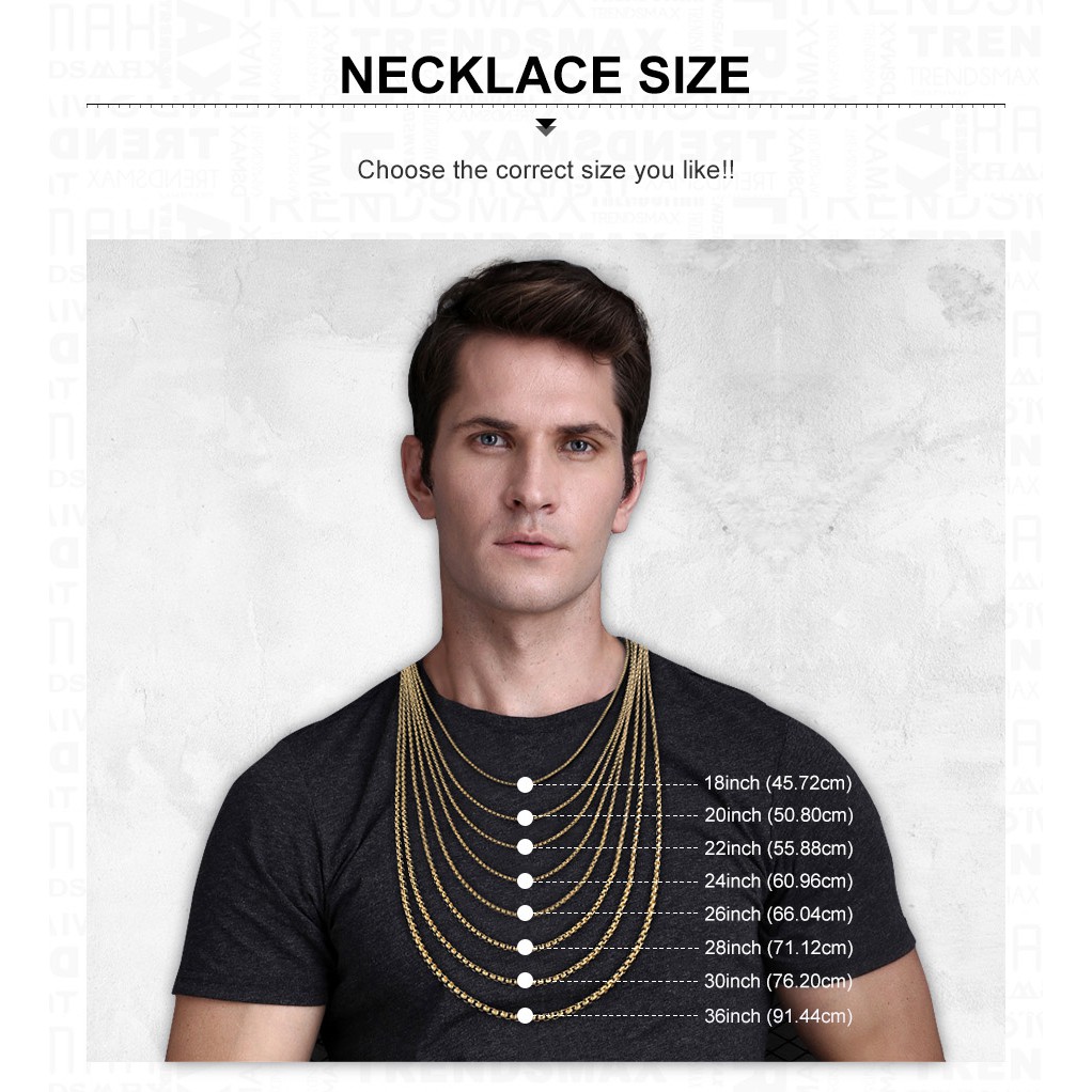 45cm Necklace On Man Best Sale 54 Off Www Revistatsudec Cl