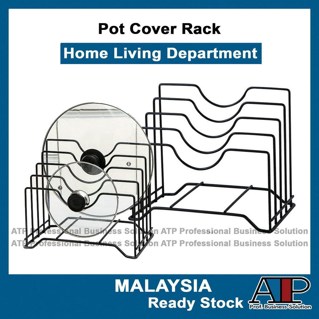 Pantry Metal Iron Multi-function Pot Cover Frame Kitchen Storage Racks Rak Penutup Periuk Storage Rack Mutilayer