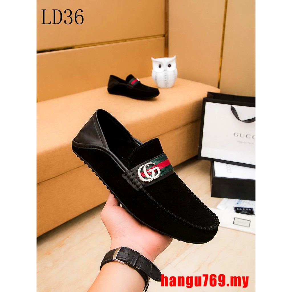 gucci suede loafers mens