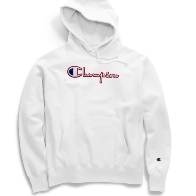 champion satin script hoodie