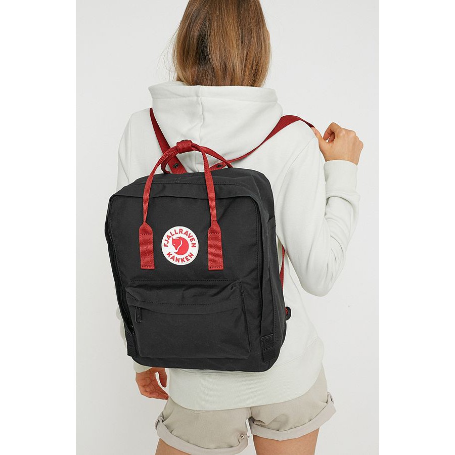 fjallraven kanken black ox red