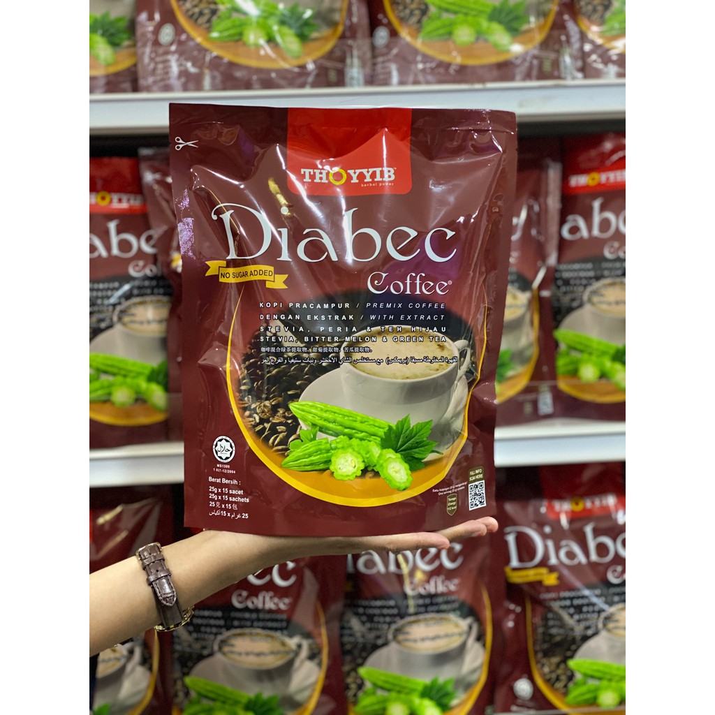 Thoyyib Diabec Coffee Murah No Sugar Green Tea Kopi Stevia Teh Hijau Tanpa Gula Turun Bacaan Diabetes Kolesterol Shopee Malaysia