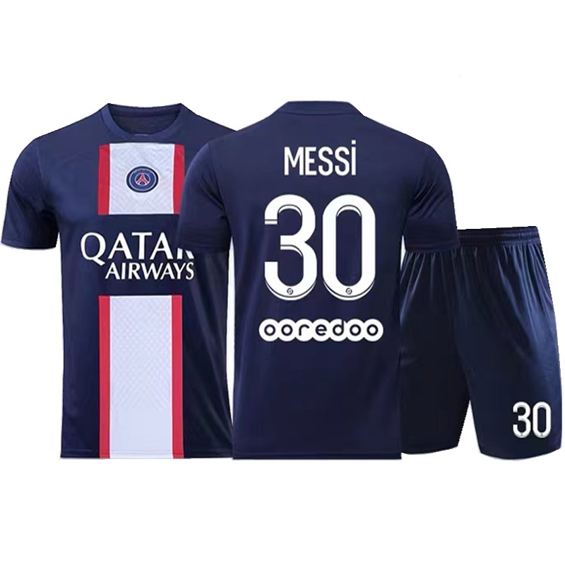 2021/22 PSG Home Adult Saint Germain Team Jersey MESSI NO.30 Sportswear  Soccer Football T-shirt 