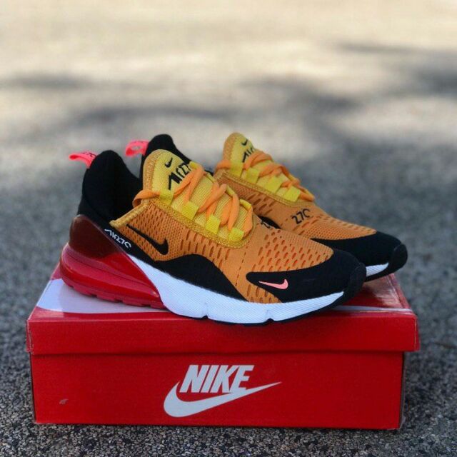 air max 270 orange black red