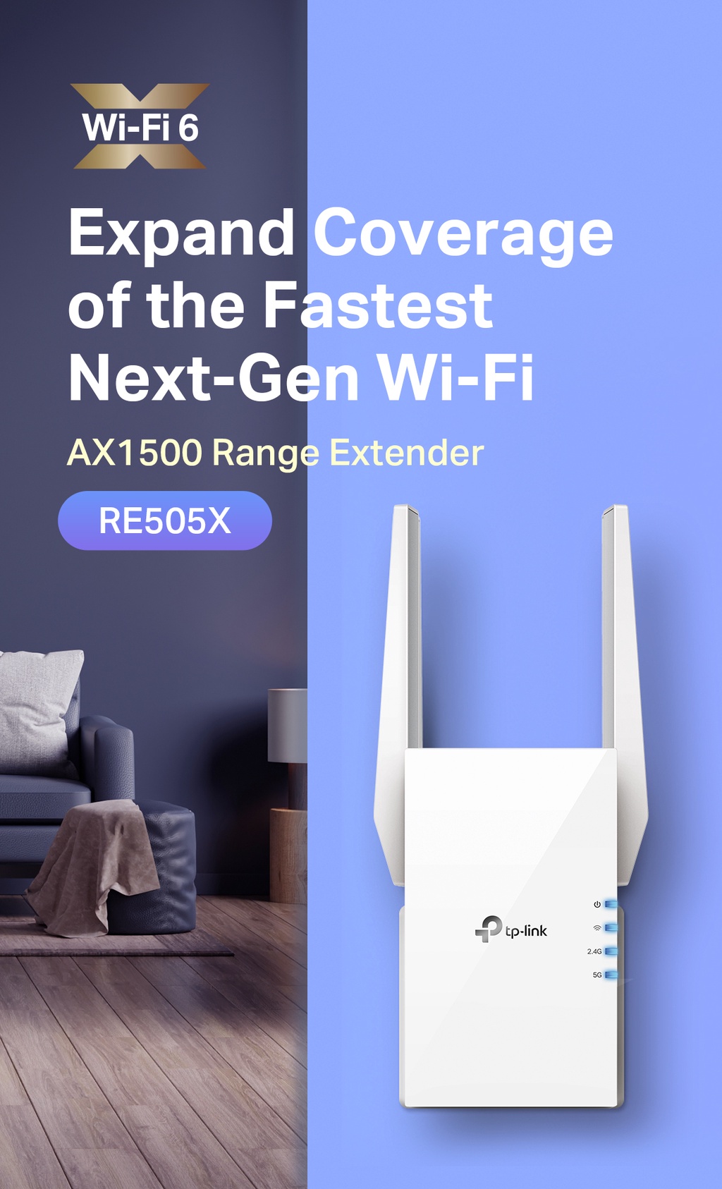 TPLINK Onemesh AX1500 WiFi 6 Wireless AX WiFi Range Extender
