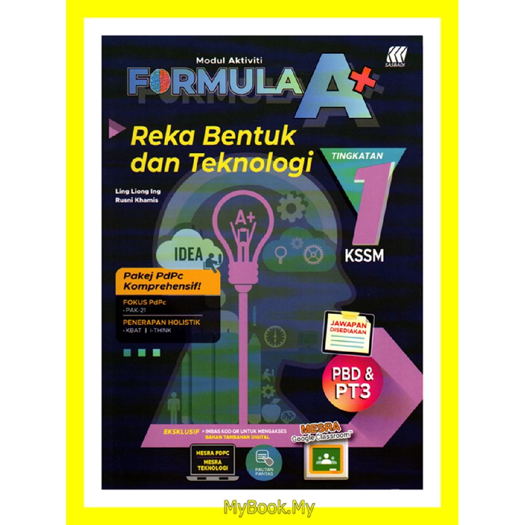 MyB Buku Latihan  Modul Aktiviti Formula A+ KSSM Tingkatan 1  Reka