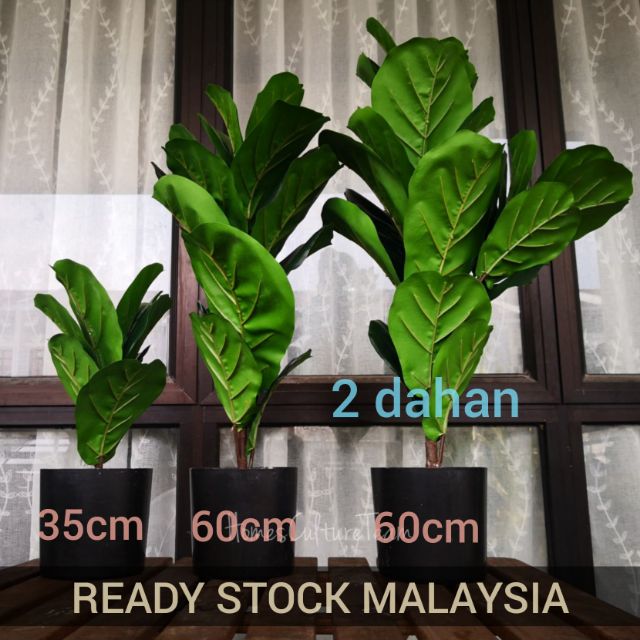 Pokok Hiasan Tiruan Fiddle Fig Premium Quality (With Pot) | Shopee Malaysia
