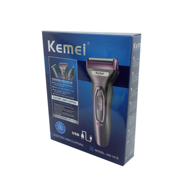 3in1]Kemei Electric Shaver KM-1416 | Shopee Malaysia
