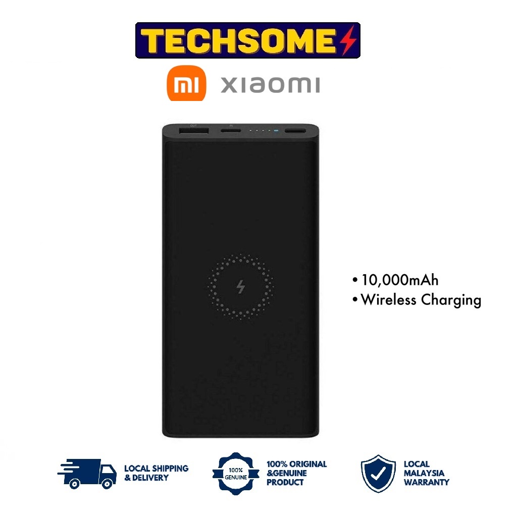 Xiaomi Wireless Charge Power Bank 10000mAh [10W Fast Charge] WPB15ZM ...