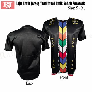  Baju  Batik  Jersey Unisex Traditional Etnik Sabah  Sarawak 