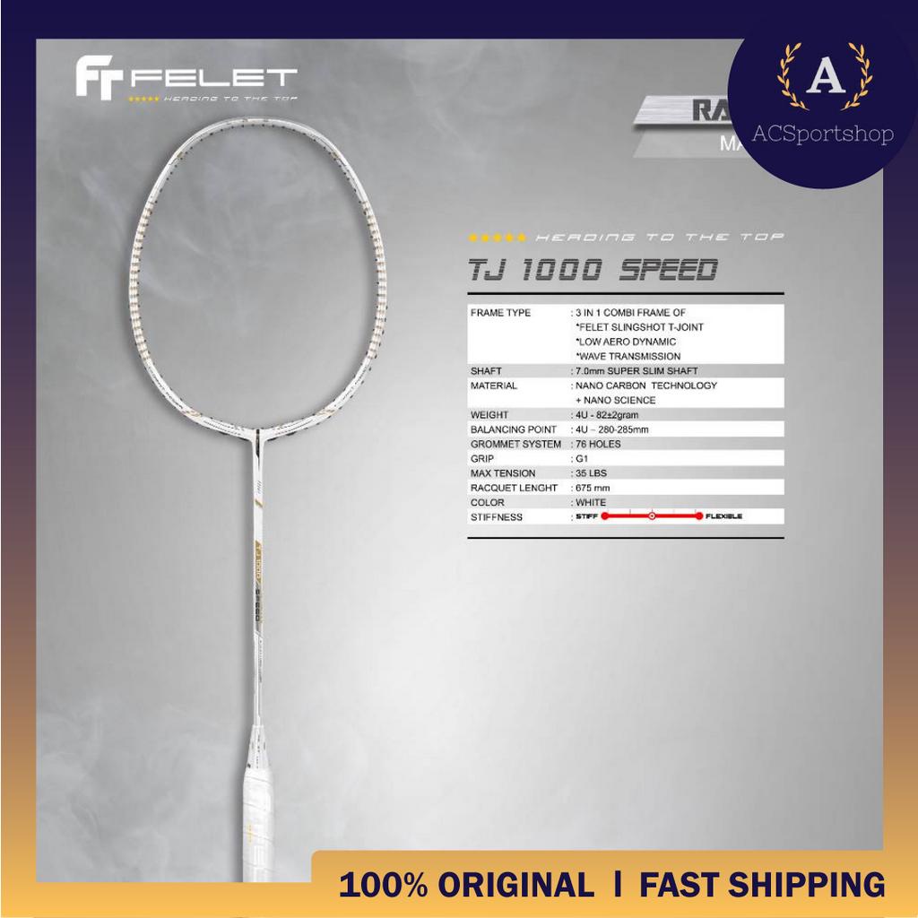 FELET 【TJ 1000】POWER CONTROL SPEED badminton racket 4U 3U TJ TECH RAYTHEON 2 TJ TECH RAYTHEON 5
