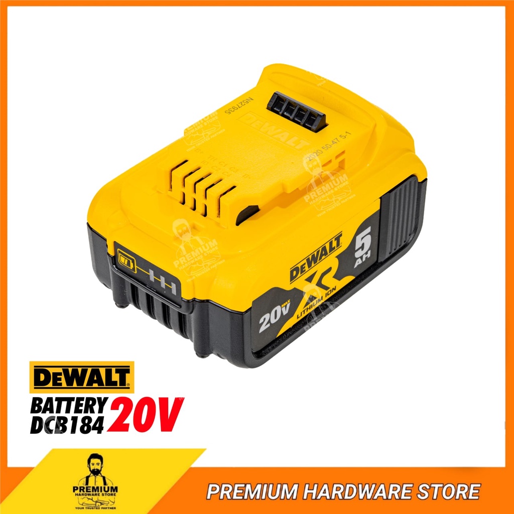 DEWALT Battery Liion Battery DCB184 (18V / 5.0AH) Dewalt Power Tools