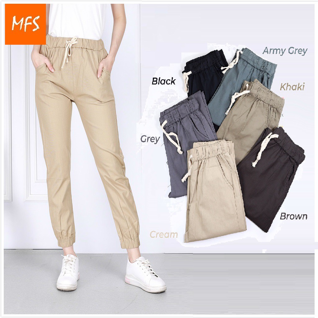 Ready Stock Mfs Women S Linen Cotton Casual Trousers Ready Stock Long Pants Jogger Seluar Perempuan P33 148 Shopee Malaysia