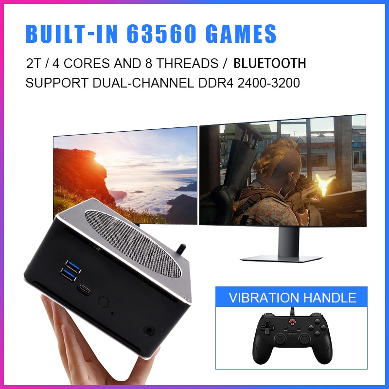 Super Console X Mini Pc Box Plug And Play Retro Game Console Emulator For Ps3 Ps2 Wii Wiiu Dc N64 Video Game Player Shopee Malaysia