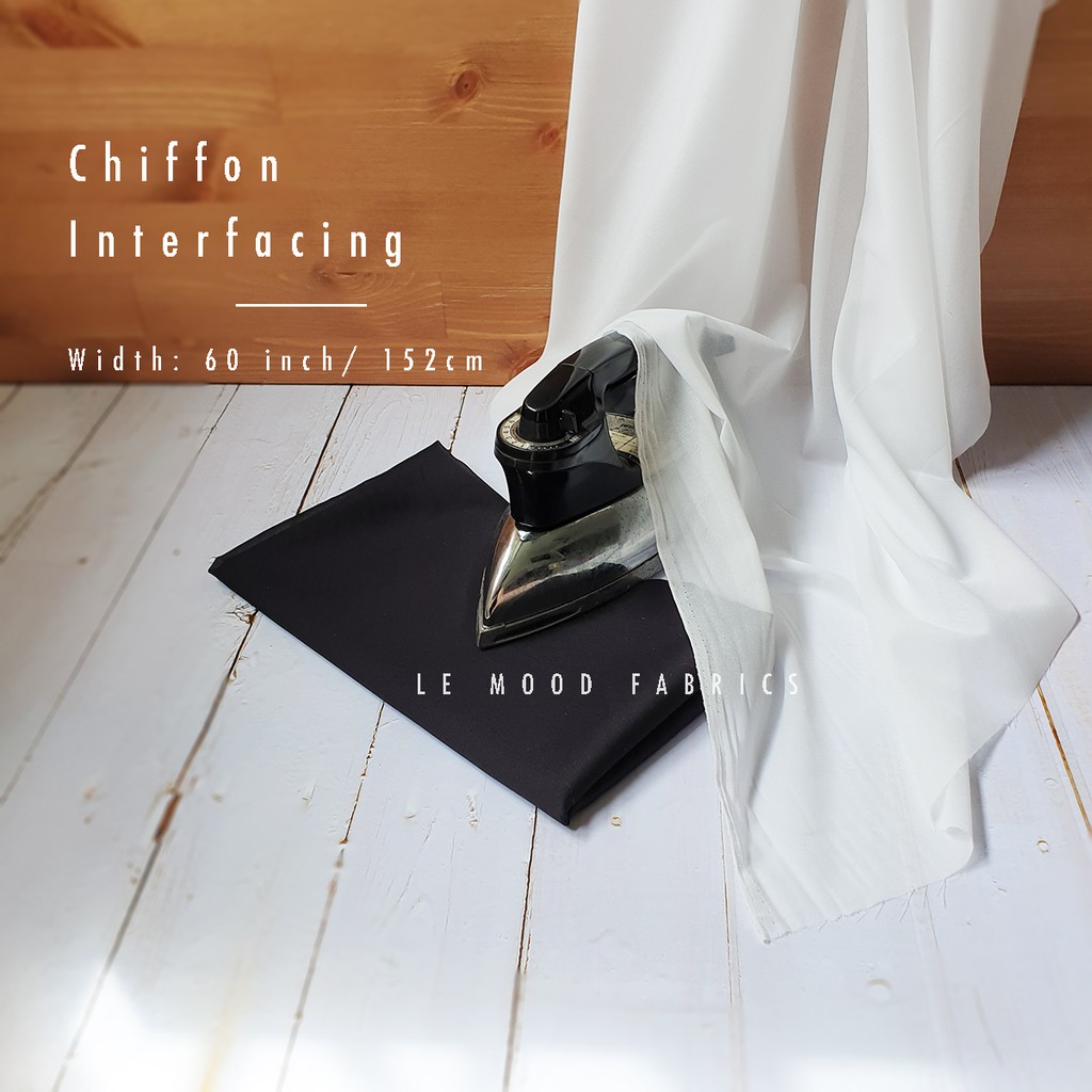 Le Mood Chiffon Interfacing 60" Kain Gam Chiffon Lightweight Woven