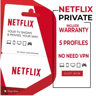 Netflix Exclusive gift card Account4K UHD 1 month