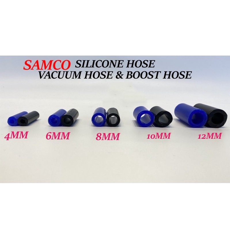 SAMCO SILICONE HOSE VACUUM HOSE & BOOST HOSE 4MM 6mm 8mm 10mm 12mm blue black wiper hose vacuum