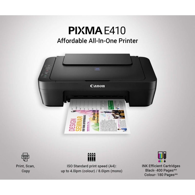 Canon pixma E140 printer affordable Allinone for high volume printing