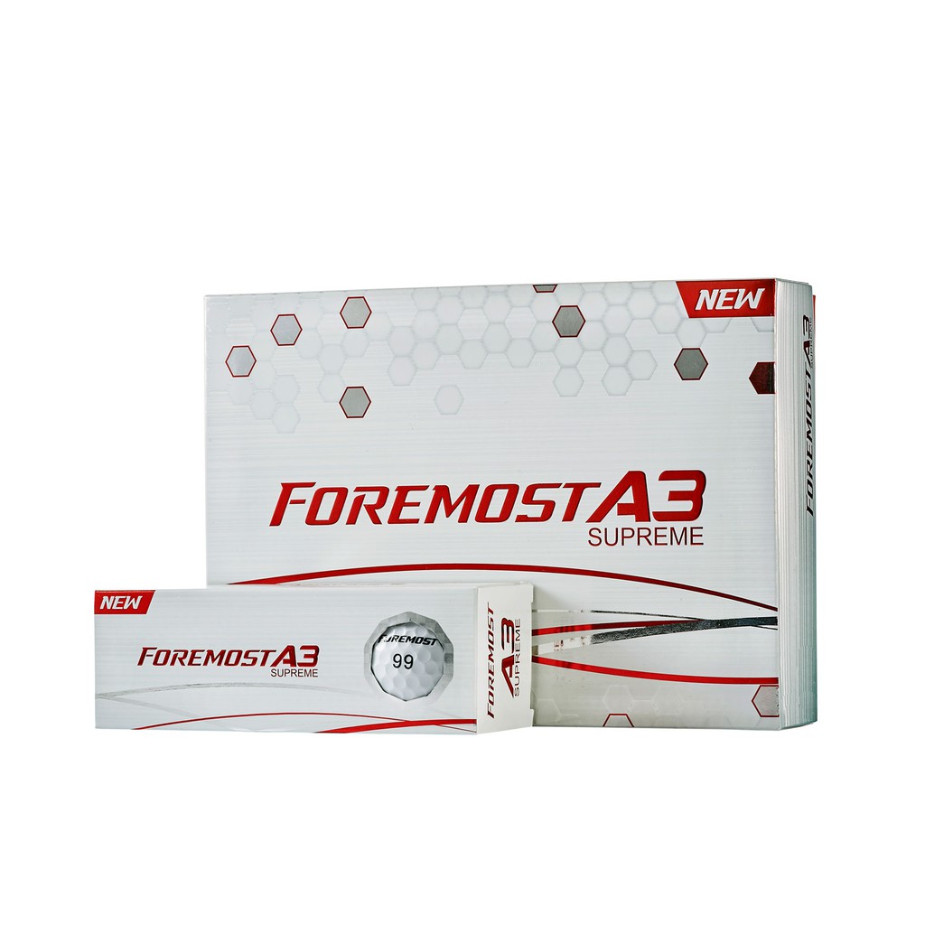 FOREMOST A3 SUPREME GOLF BALLS / Softer Surlyn cover / Progressive ND High-Energy Core Technology