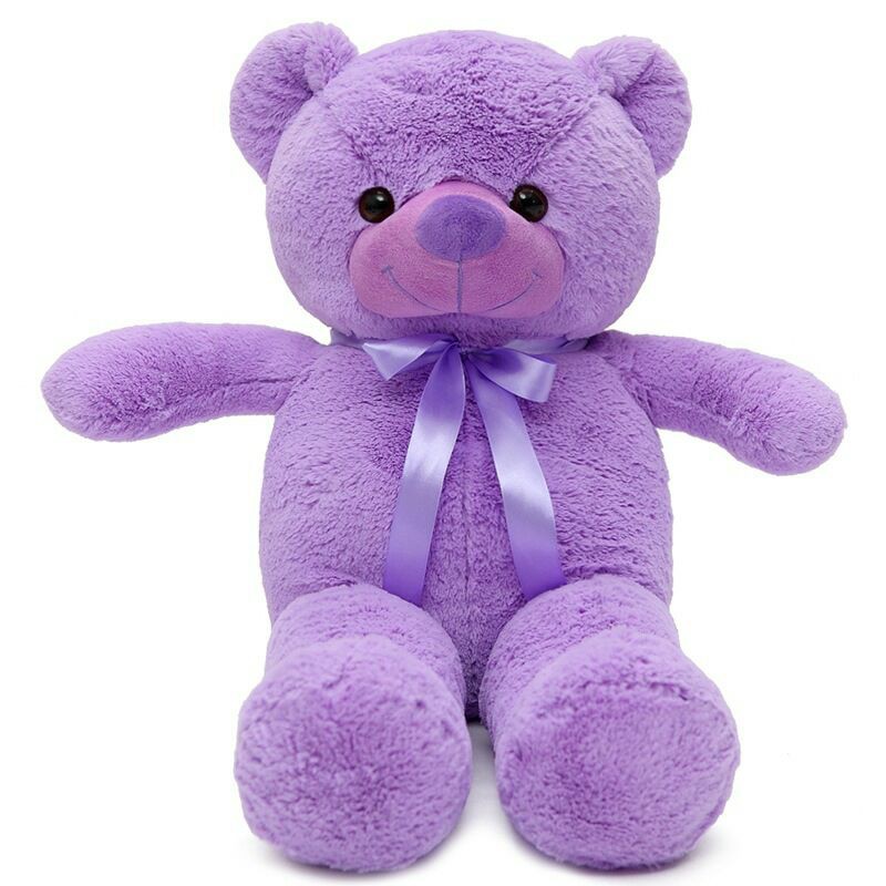 purple stuffed bear