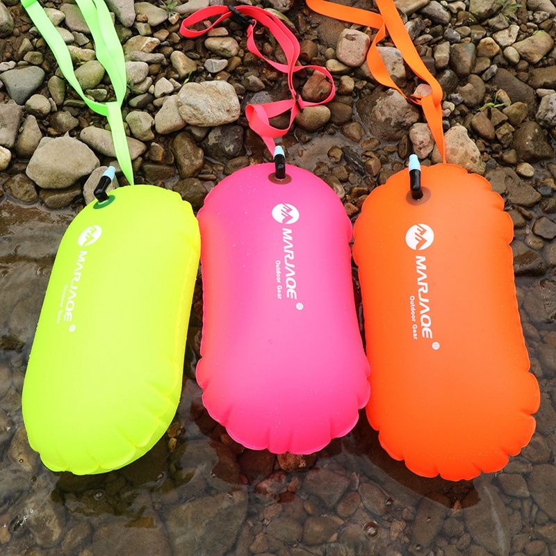 Highly Visible Safety Inflatable Open Water Swim Buoy Triathlon Ironman Fishing Safety Buoy
