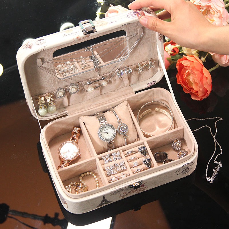 Multipurpose jewelry box with many handy compartments Shopee Malaysia
