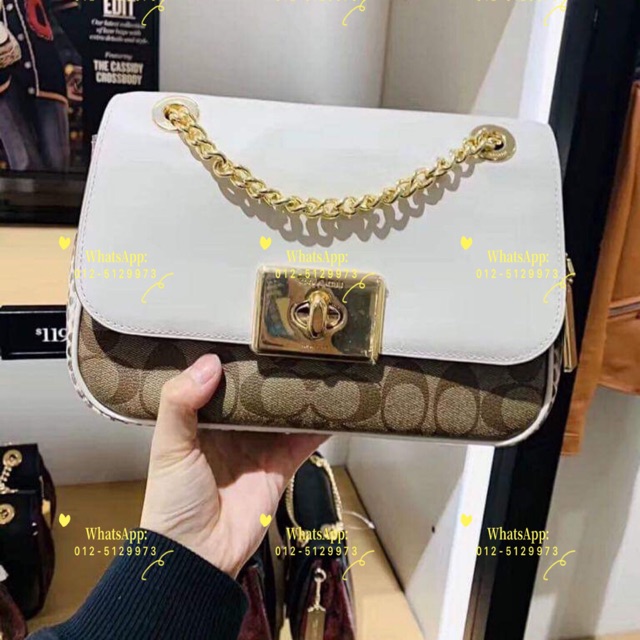 coach cassidy crossbody in signature canvas
