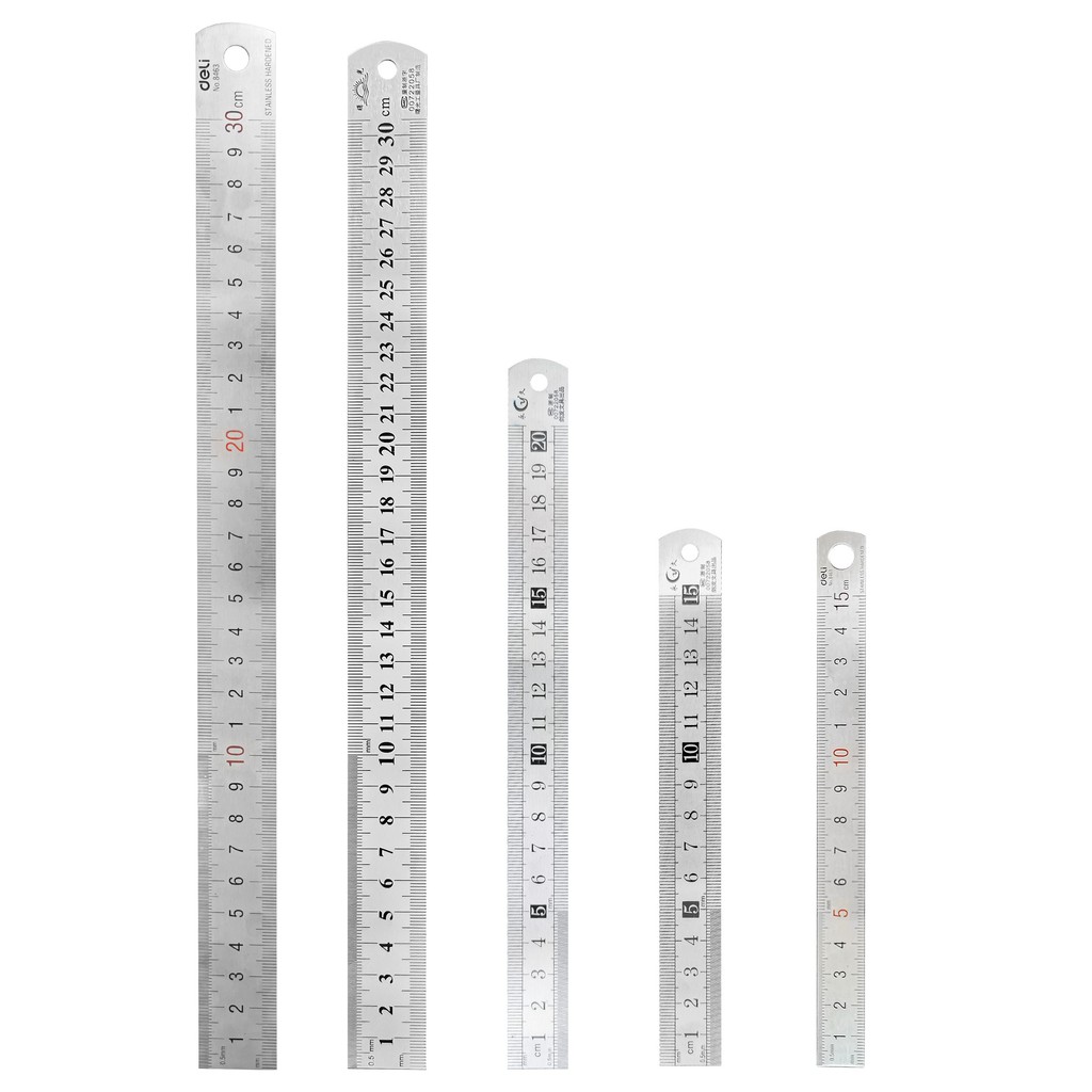 Stainless Steel Straight Ruler Metal Ruler Long Ruler Double Sided