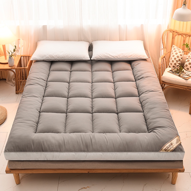 5 Color Thicker Mattress 10cm Tatami Topper Single/Queen Velvet Soft ...