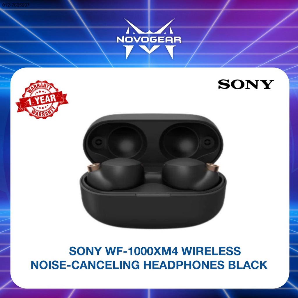 SONY WF-1000XM4 WIRELESS NOISE-CANCELING HEADPHONES BLACK | Shopee Malaysia