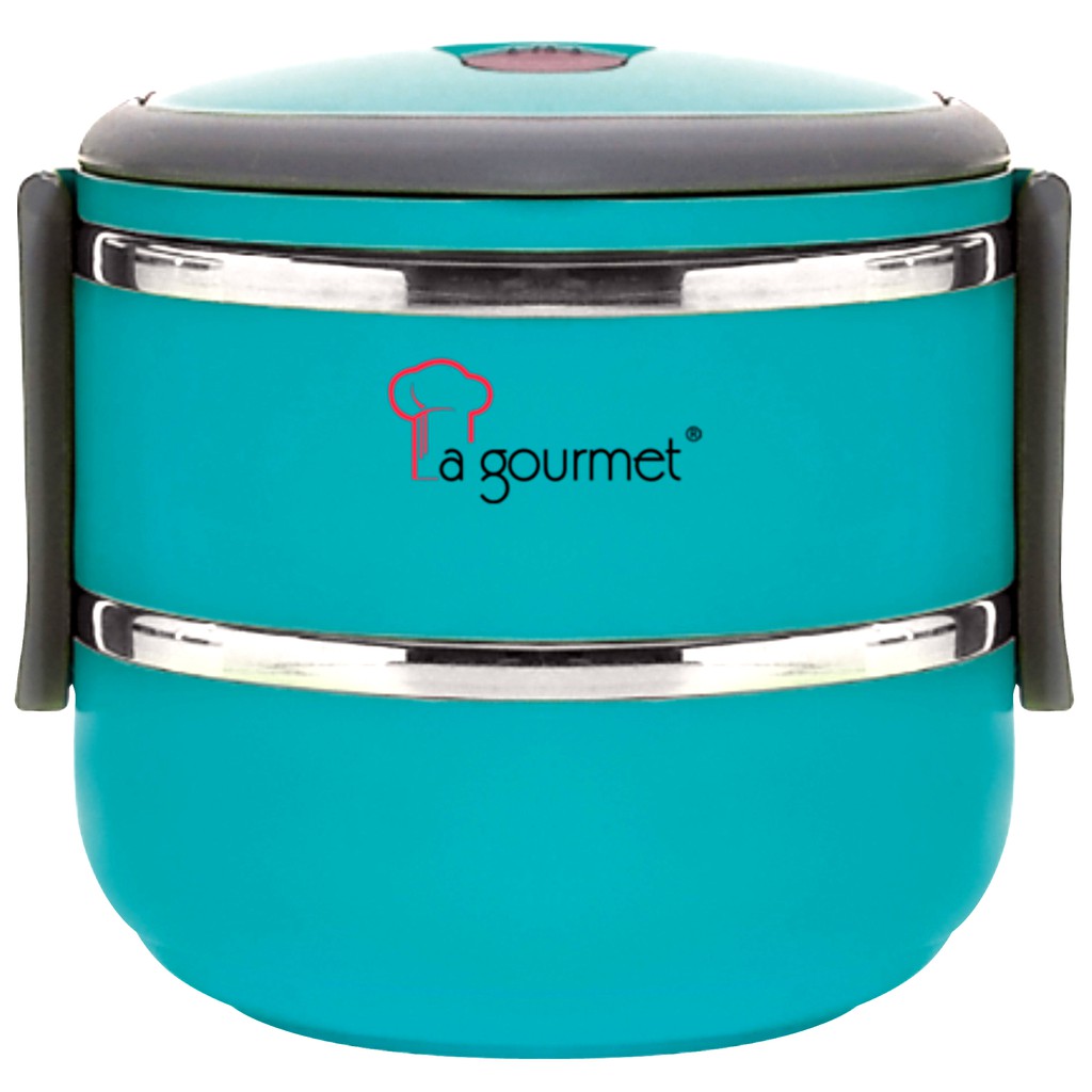 La Gourmet 3R Pack To Go 2 Tier Stainless Steel Lunch Box ...