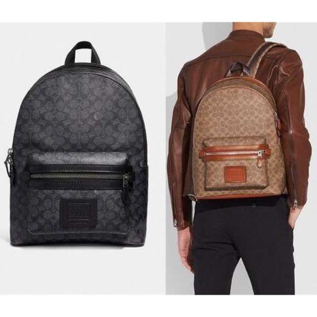 academy backpack in signature canvas with rexy
