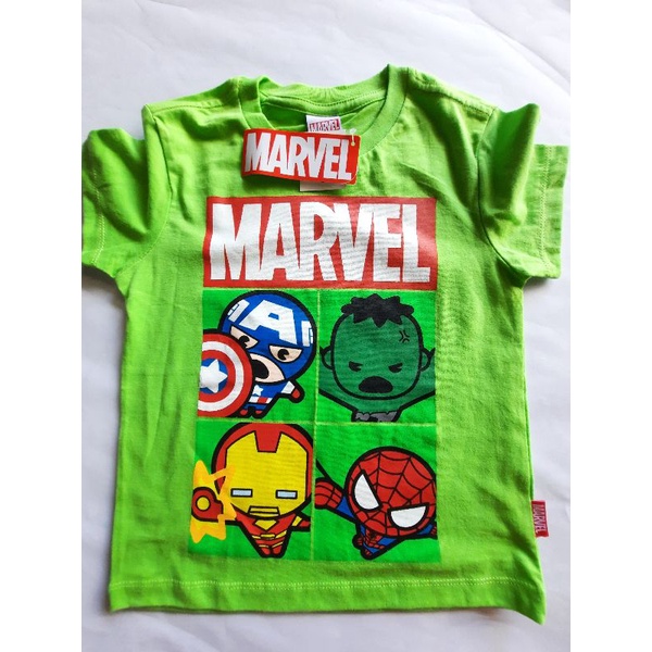 MARVEL CHILD BOY TEE SHIRT (GREEN) Shopee Malaysia