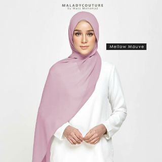 mauve chiffon shawl