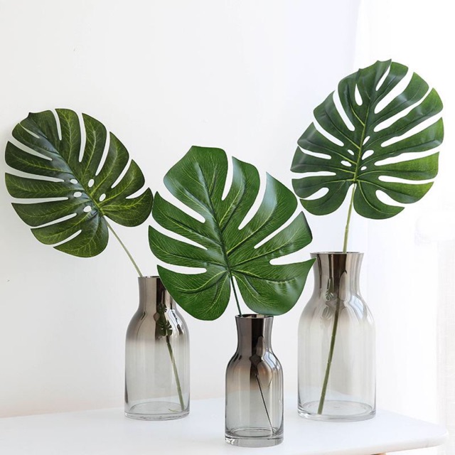 Artifical Green Turtle Leaves Home and Wall Deco Plants 