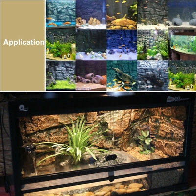 Hot Reptile Aquarium Fish Tank Background Backdrop Board Decor 3d